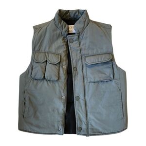 Zara Boys Olive Green Puffer Vest